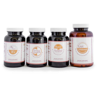 Core Formulas Core Four Bundle Be Happy B's, Drainage Essentials, Bowel Complete and Gut Makeover